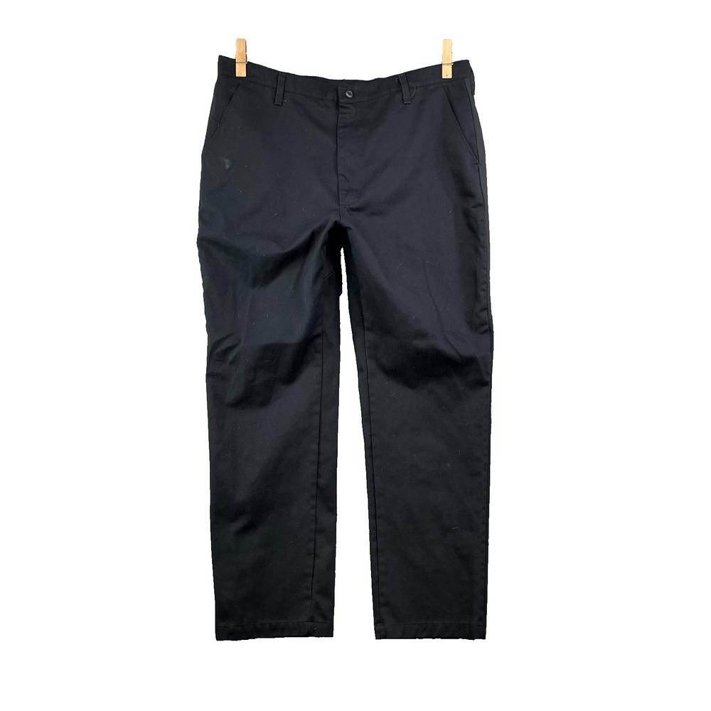 Red Kap MIMIX Utility Pants Mens 39x32* Black Twill Cotton Flex Panel Workwear